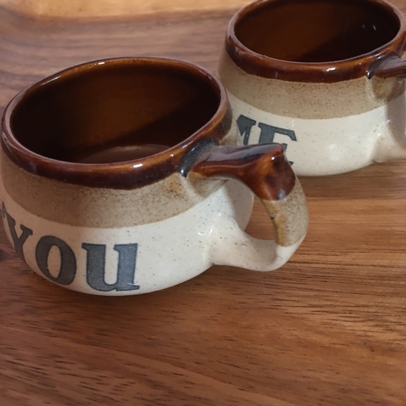 VTG Me and You Stoneware Mugs - Picture 14 of 14